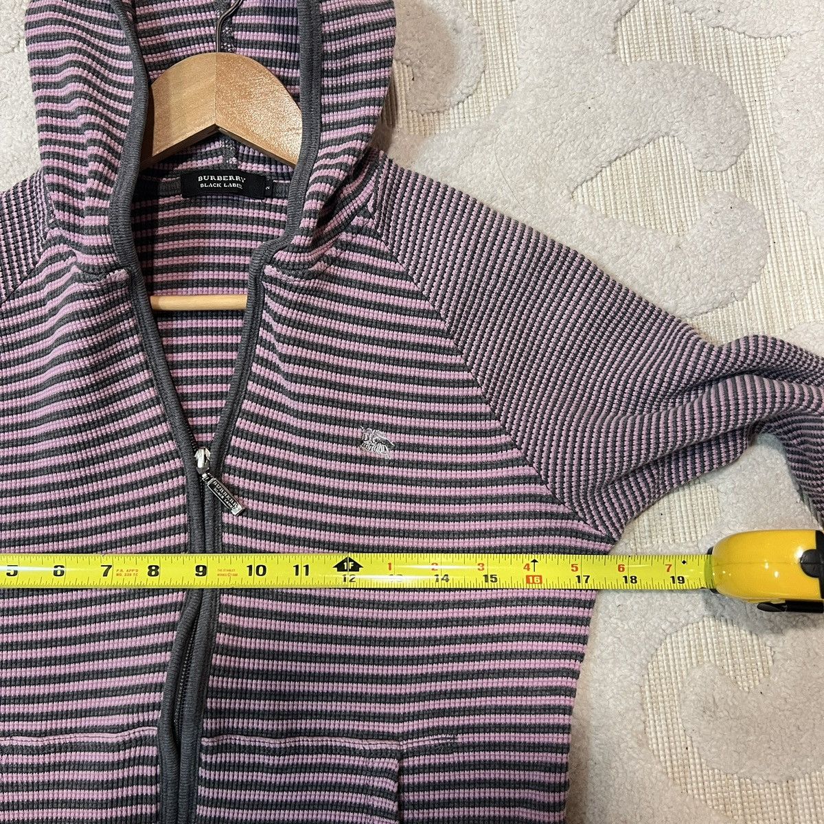 Burberry Burberry Striped Pink Black Hoodie Size S / US 4 / IT 40 - 8 Thumbnail
