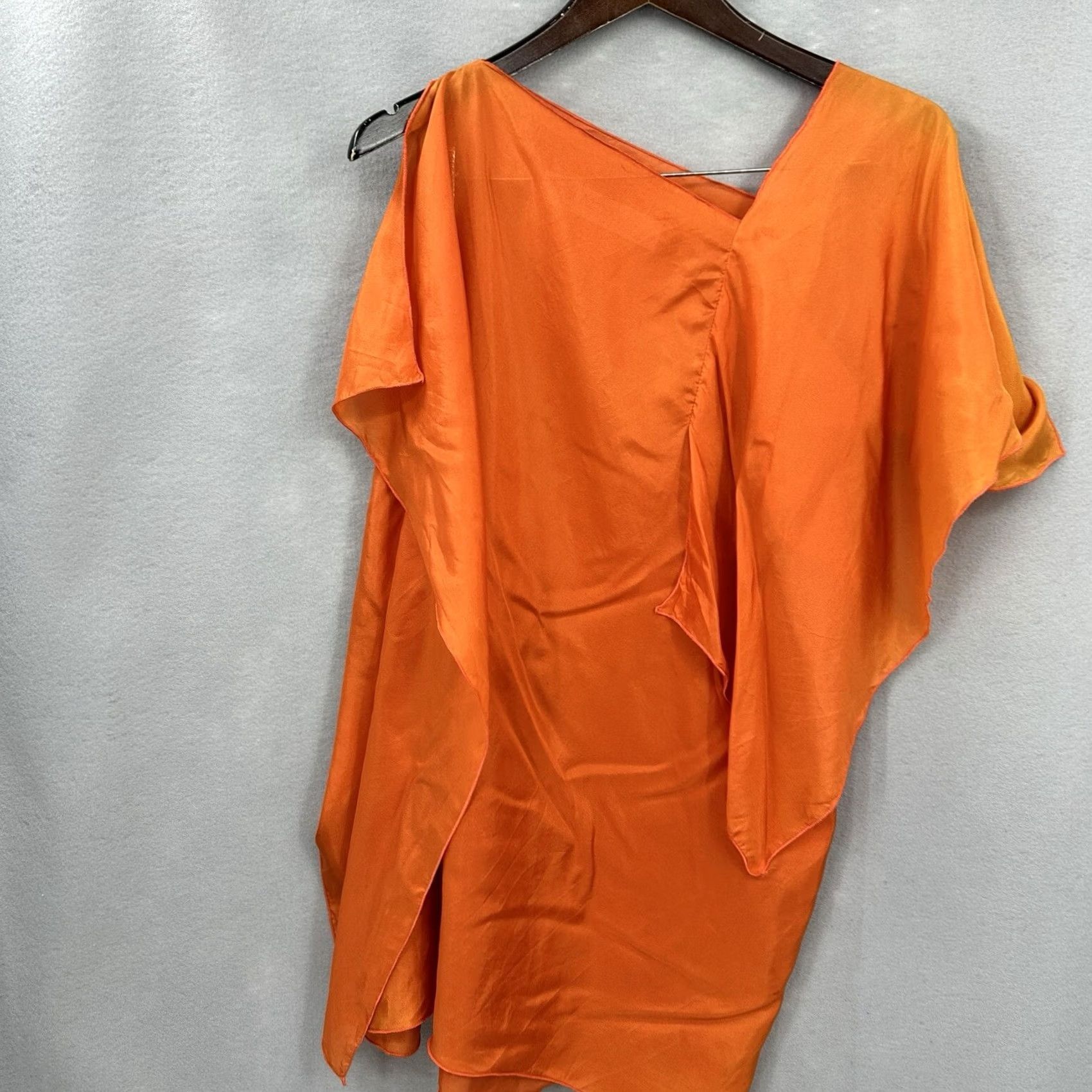 Vintage Yigal Azrouel New York Blouse Womens Small Silk Asymmetric Kimono Quiet Luxury Size S / US 4 / IT 40 - 2 Thumbnail