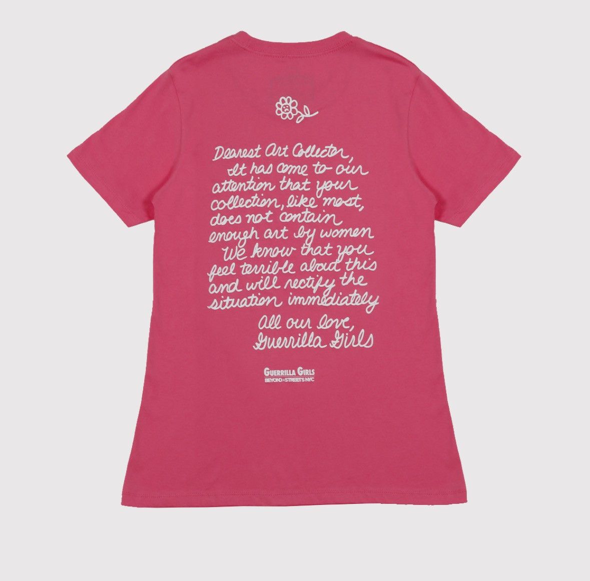 Other GUERILLA GIRLS X BEYOND THE STREETS / HOT PINK BABY TEE Size L / US 10 / IT 46 - 2 Thumbnail