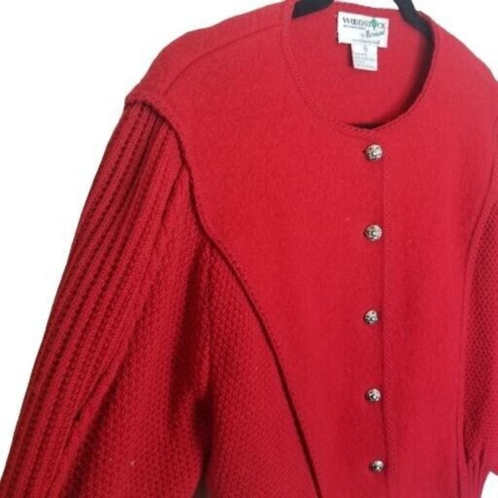 Vintage Vintage Woodstock by Bernard Sweater Womens Large Cardigan Size L / US 10 / IT 46 - 5 Thumbnail