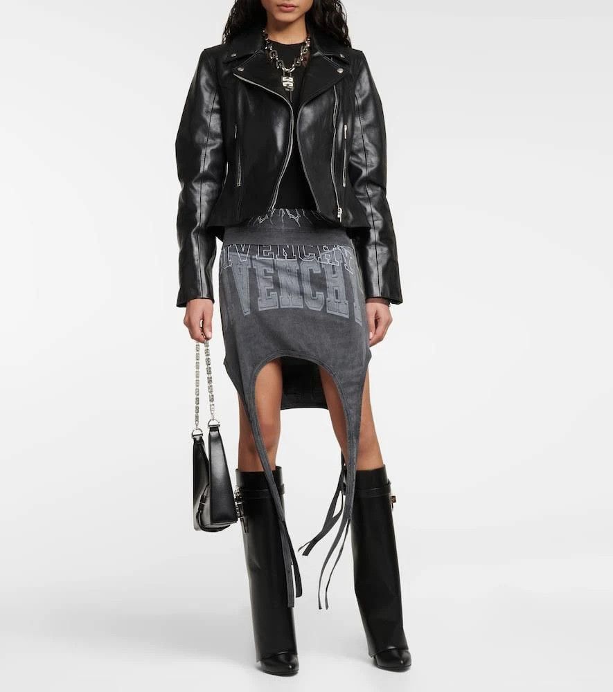 Givenchy o1srvl11e1224 Shark Lock Leather Boots in Black Size US 12 / IT 42 - 3 Thumbnail