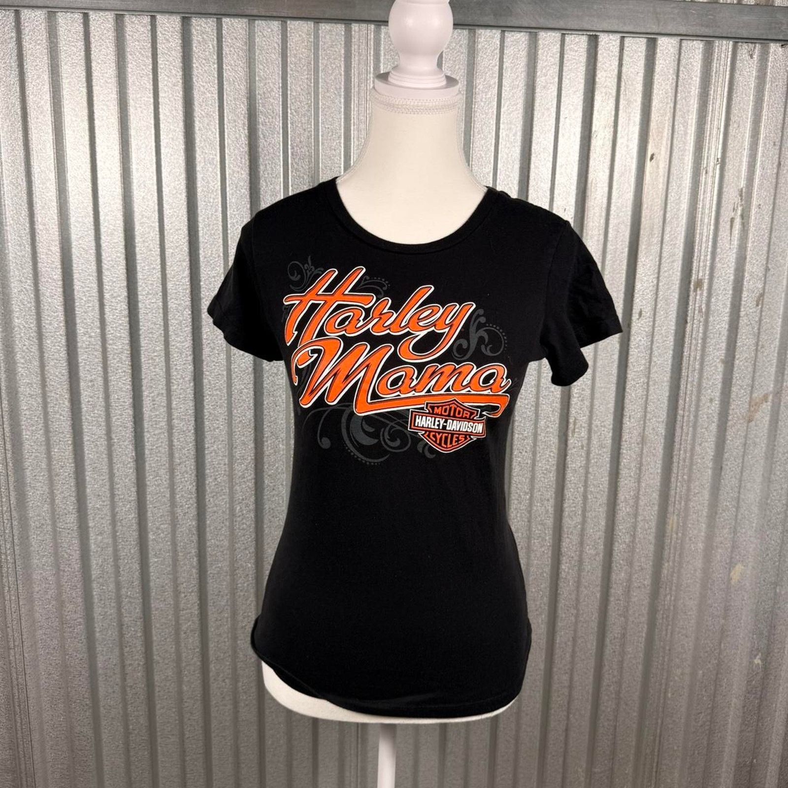 Harley Davidson Harley mama black orange Size S / US 4 / IT 40 - 1 Thumbnail