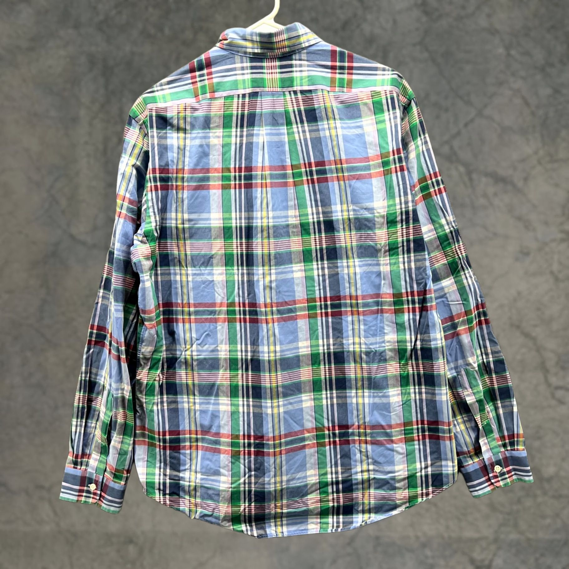 Polo Ralph Lauren Ralph Lauren Shirt Men Large Blue Plaid Button-Up Vintage Size US L / EU 52-54 / 3 - 1 Thumbnail