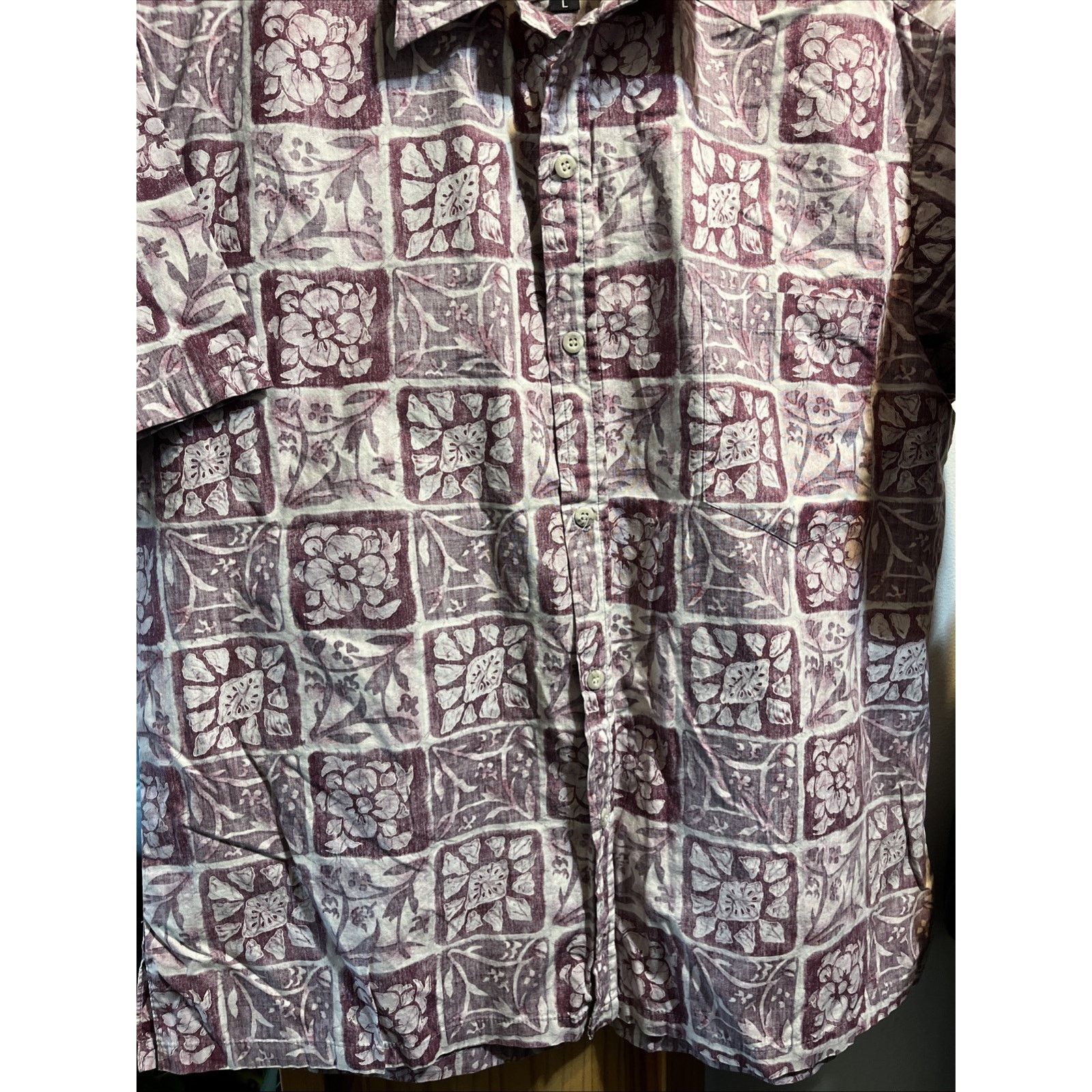 Tori Richard Tori Richard Vintage Mens L Red Floral Cotton Hawaiian Shirt Size US L / EU 52-54 / 3 - 6 Thumbnail