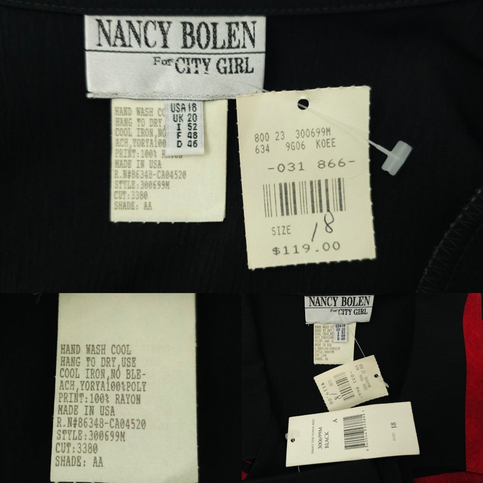 Other Nancy Bolen City Girl Shirt 18 Geo Vintage 90s Tribal Print Size XXL / US 16-18 / IT 52-54 - 8 Thumbnail