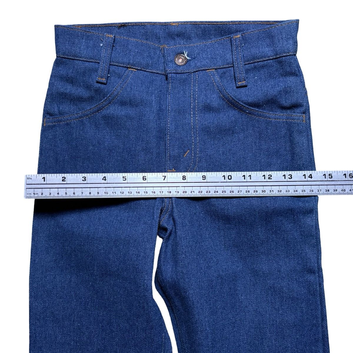 Levi's Vintage 80s Levi's 719-0613 Student Orange Tab Jeans 26X30 Size US 26 / EU 42 - 8 Thumbnail