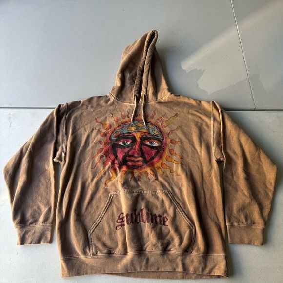 Band Tees × Sublime SUBLIME WASHED BROWN HOODIE SZ MEDIUM Size US M / EU 48-50 / 2 - 1 Thumbnail
