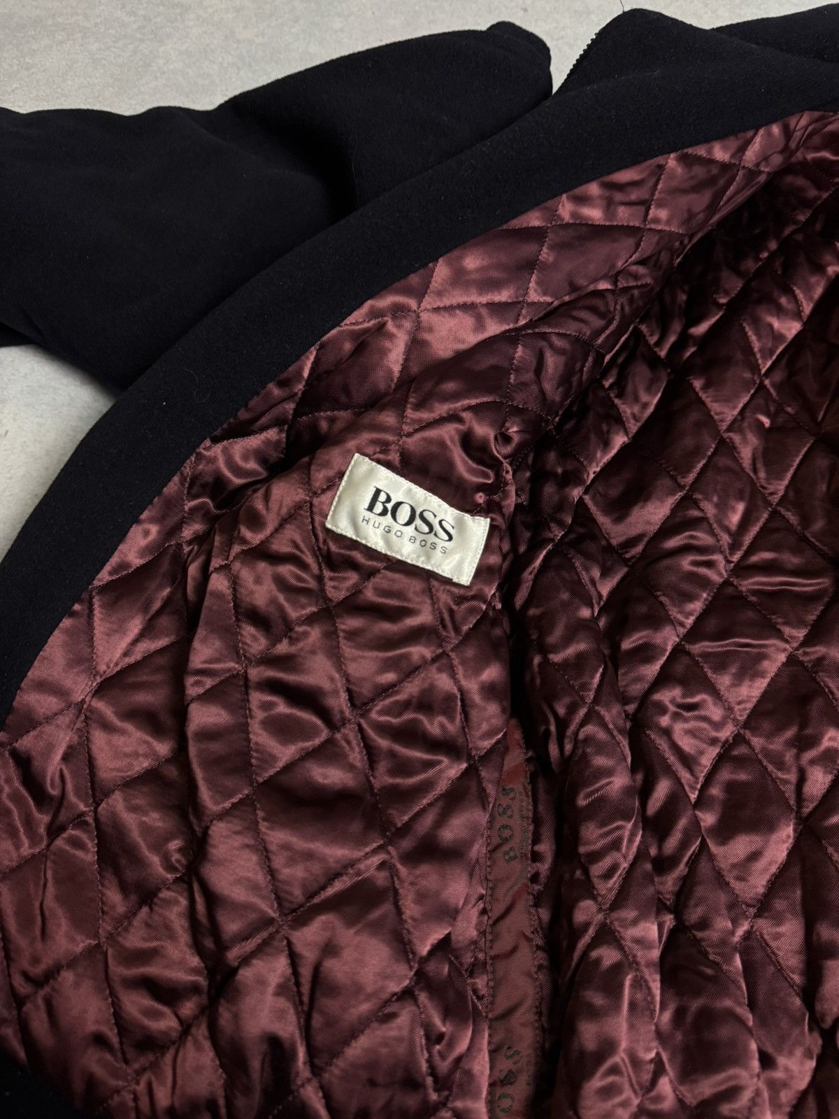 Hugo Boss Vintage 90s Hugo Boss Wool Cashmere Bomber Jacket Size US XL / EU 56 / 4 - 6 Thumbnail