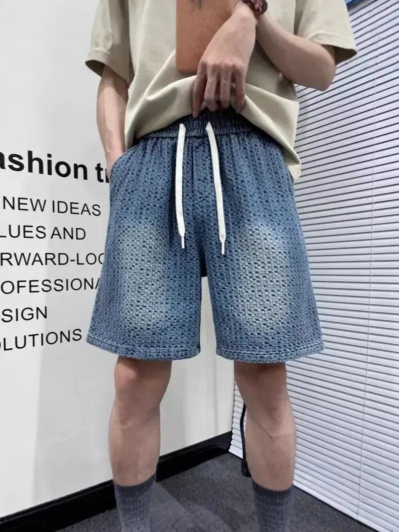 Japanese Brand Retro loose woven denim shorts Size US 32 / EU 48 - 1 Thumbnail
