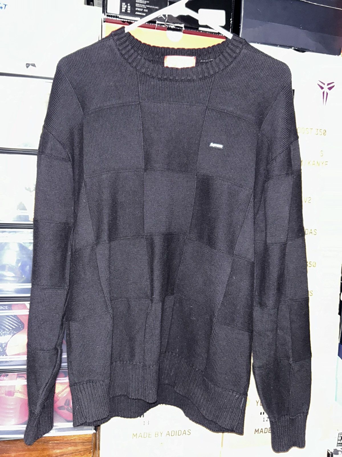 Supreme Supreme Tonal Checkerboard Small Box Sweater SS21 Medium Size US M / EU 48-50 / 2 - 1 Thumbnail