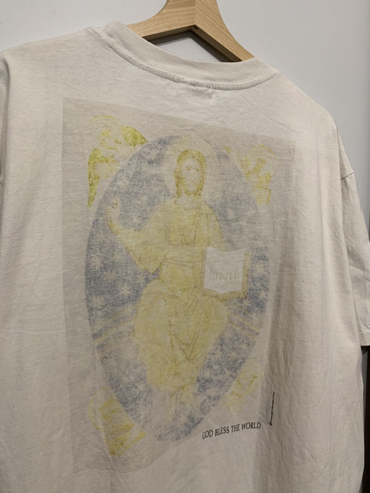 Vintage Saint Michael Holy Mother Graphic T-Shirt Size US XL / EU 56 / 4 - 5 Thumbnail