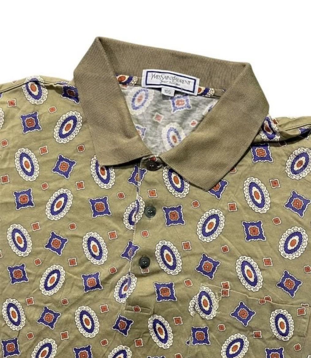 Yves Saint Laurent Yves Saint Laurent Patern Polos Size US XL / EU 56 / 4 - 2 Thumbnail