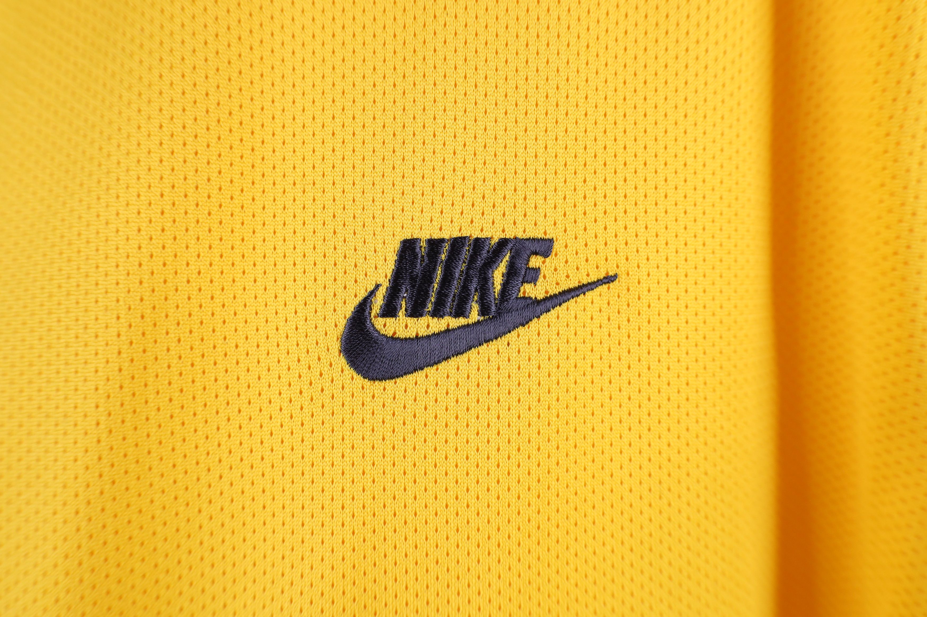Nike Vintage Nike Mini Swoosh Mesh Short Sleeve Ringer T-Shirt Size US L / EU 52-54 / 3 - 4 Thumbnail