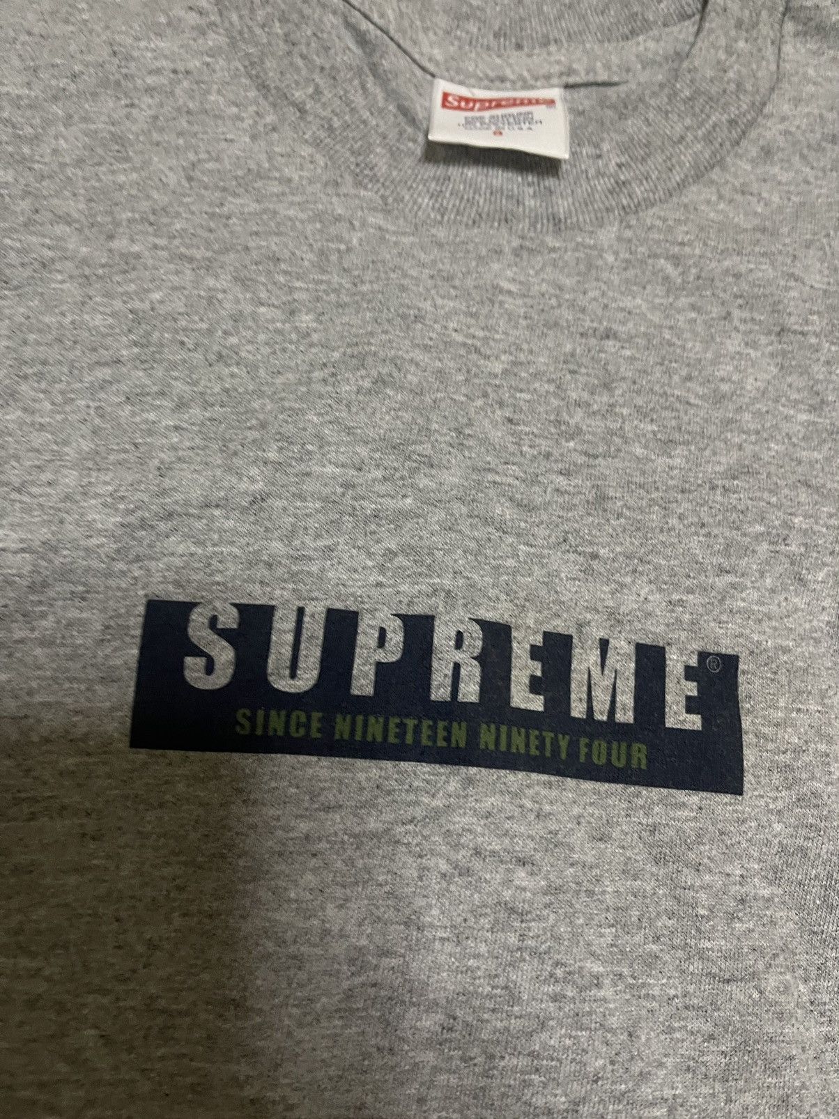 Supreme Supreme since 1994 Ls longsleeve tee grey small Size US S / EU 44-46 / 1 - 3 Thumbnail