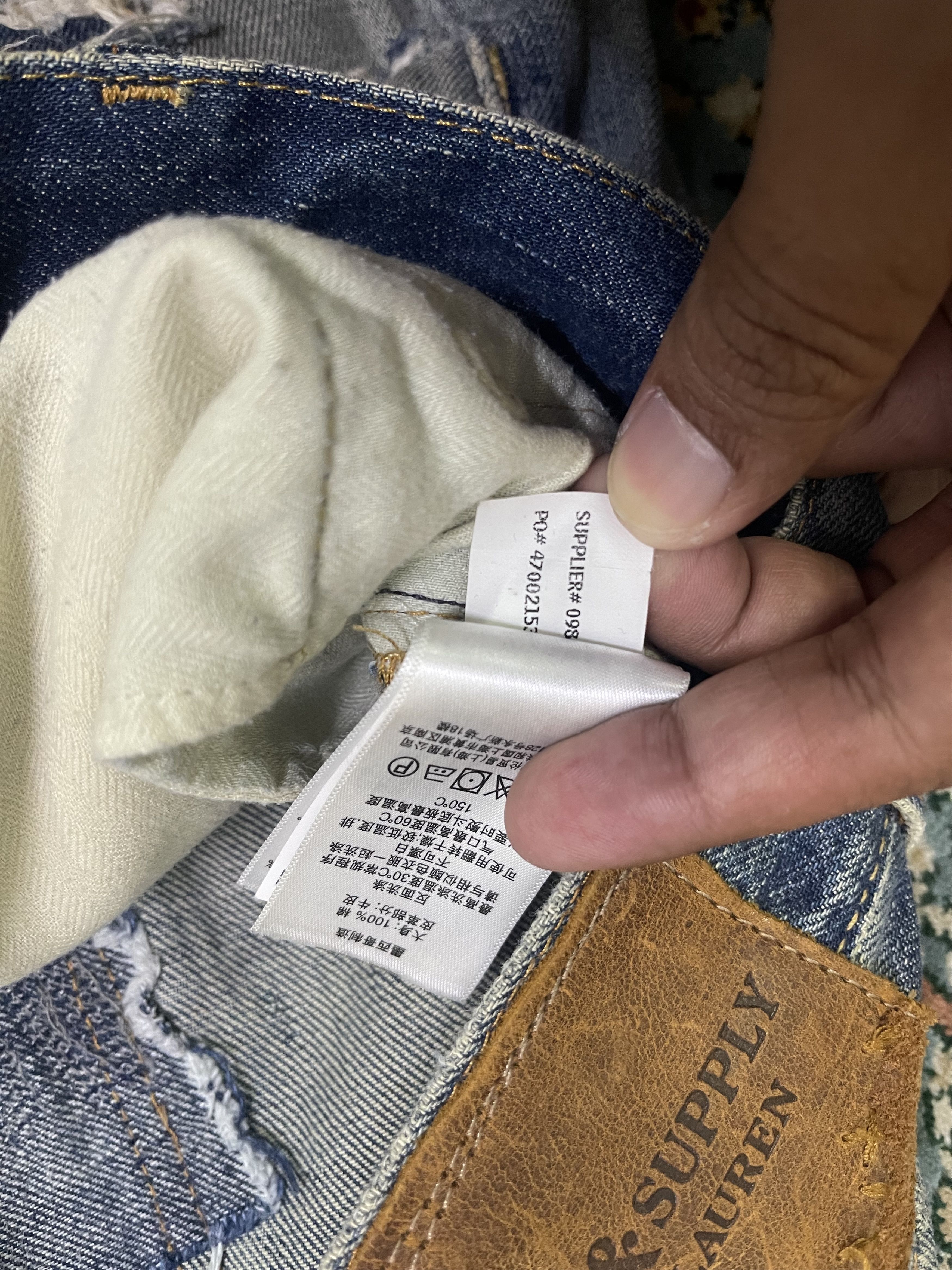 Denim & Supply Ralph Lauren Vintage Distressed Ripped Off Slim Style Size US 30 / EU 46 - 14 Thumbnail