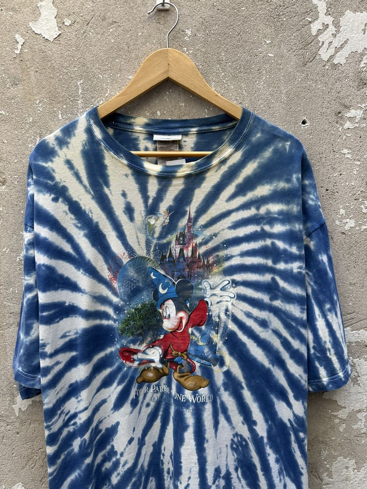 Anime × Disney × Vintage Vintage 90's Disney World Tie Dye XXL Tees Size US XXL / EU 58 / 5 - 3 Thumbnail