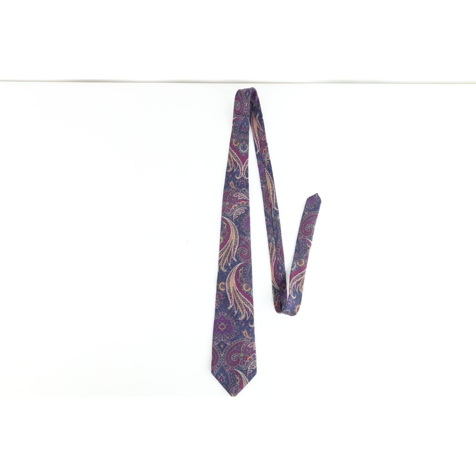 Christian Dior Monsieur Vintage 90s Christian Dior Rainbow Silk Paisley Wedding Tie Size ONE SIZE - 3 Thumbnail