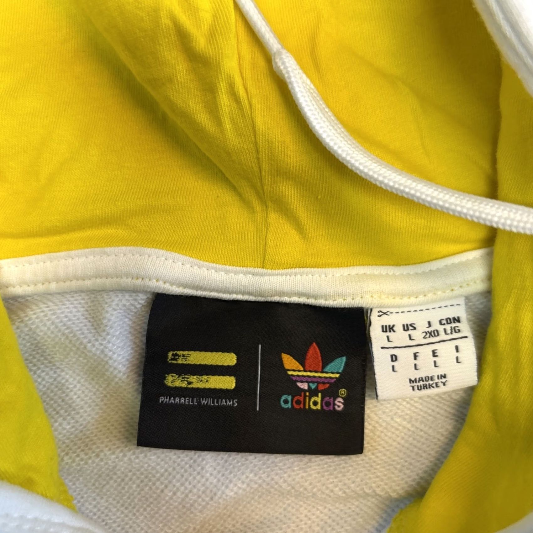Adidas Adidas x Pharrell Williams Hoodie Men L White Breathe Thoughts 1/4 Zip Pullover Size US L / EU 52-54 / 3 - 6 Thumbnail
