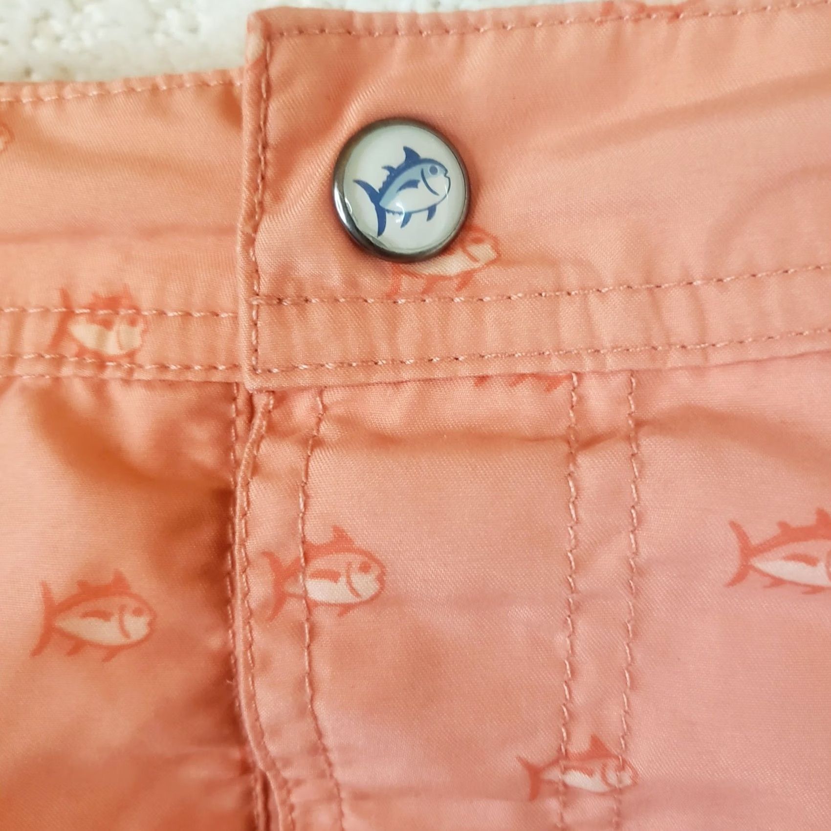 Southern Tide Southern Tide Mens Lined Water Shorts XXL Coral Fish Pattern Quick-Dry Stretch UV Size US 39 - 4 Thumbnail