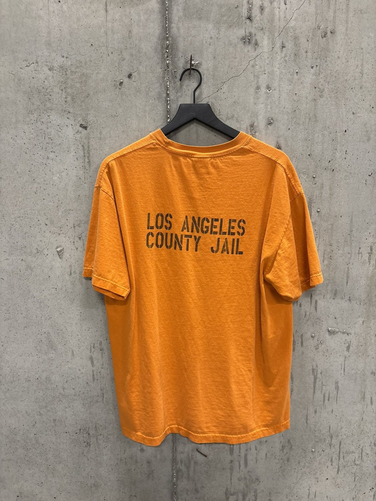 Vintage Vintage LA County Jail Shirt Faded Distressed Grunge Band Size US XL / EU 56 / 4 - 1 Thumbnail
