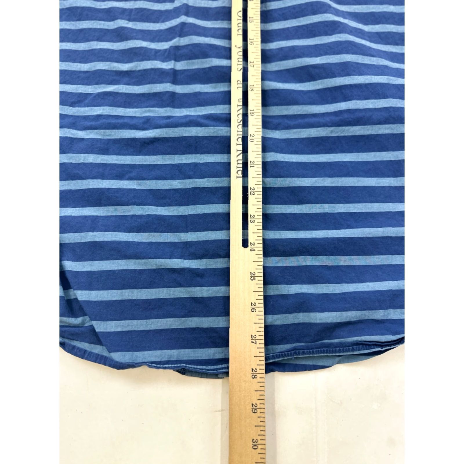 J.Crew J.Crew Shirt Mens Large Blue Gray Striped Slim Fit Lightweight Button Up Size US L / EU 52-54 / 3 - 6 Thumbnail