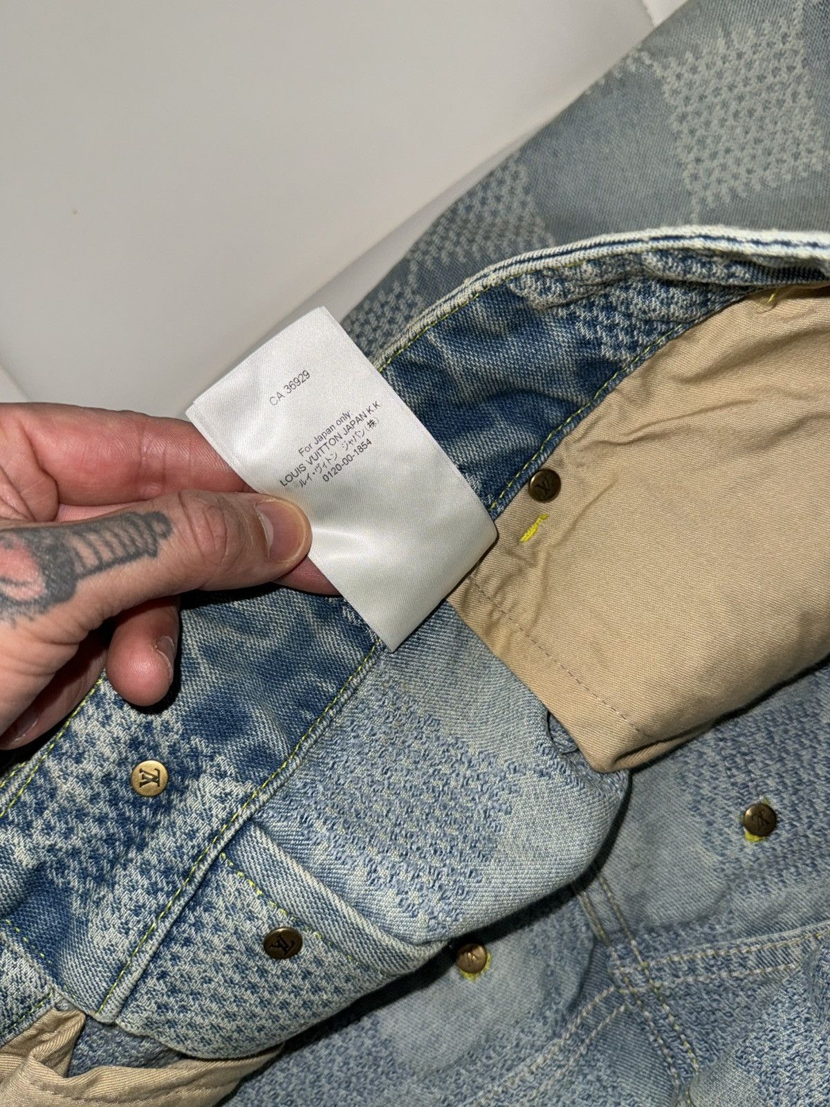 Louis Vuitton Damier skate denim jeans 34 Size US 34 / EU 50 - 13 Thumbnail