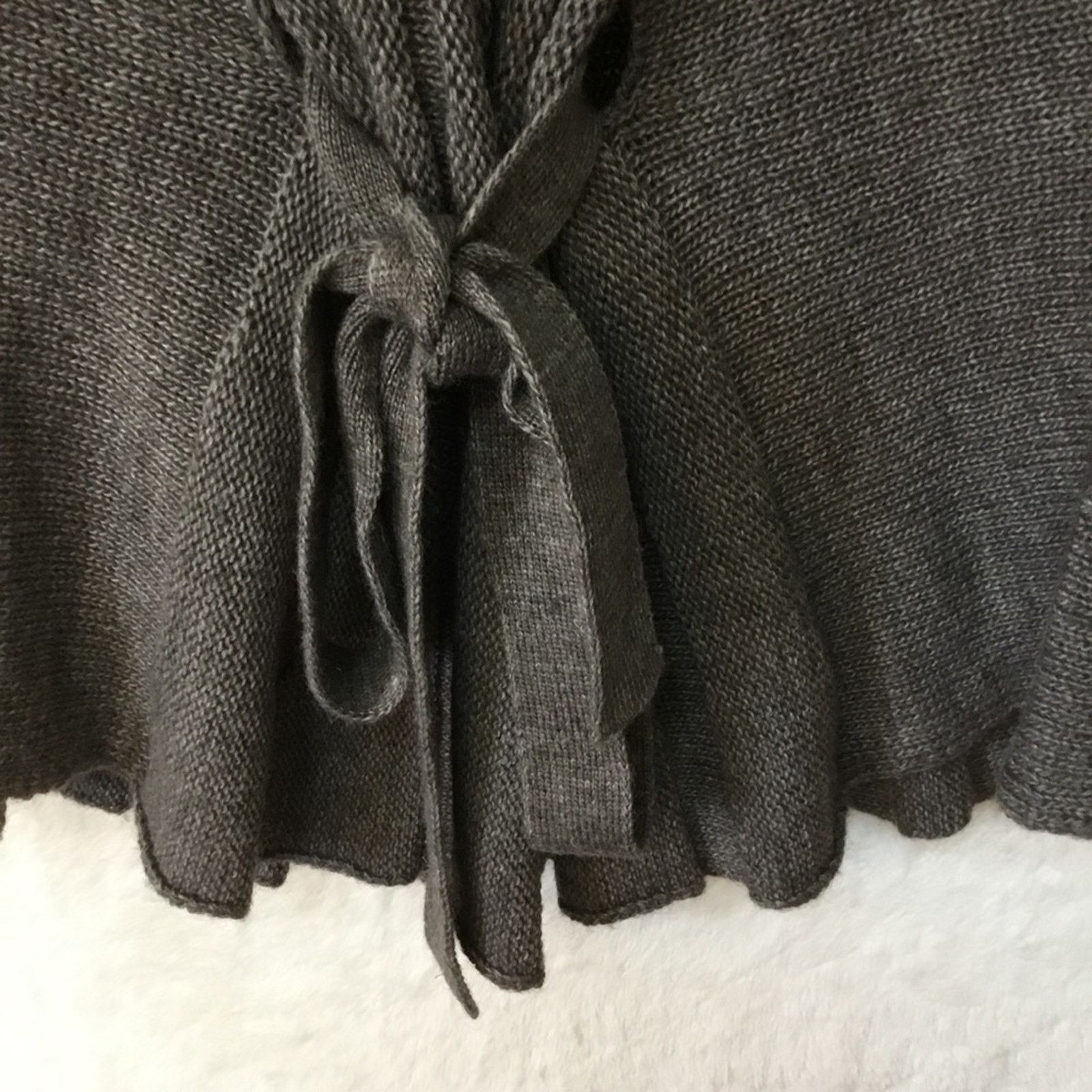 Armani Armani Jeans Gray Tie-Back Cowl Neck Sweater Size M / US 6-8 / IT 42-44 - 7 Thumbnail