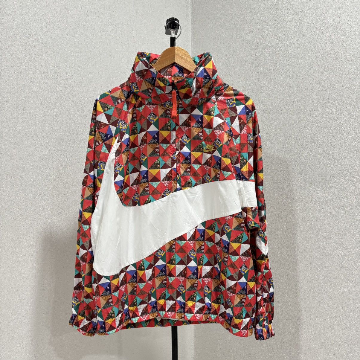 Nike Nike Printing Logo Half Zipper Stand Collar Jacket Size US M / EU 48-50 / 2 - 1 Thumbnail