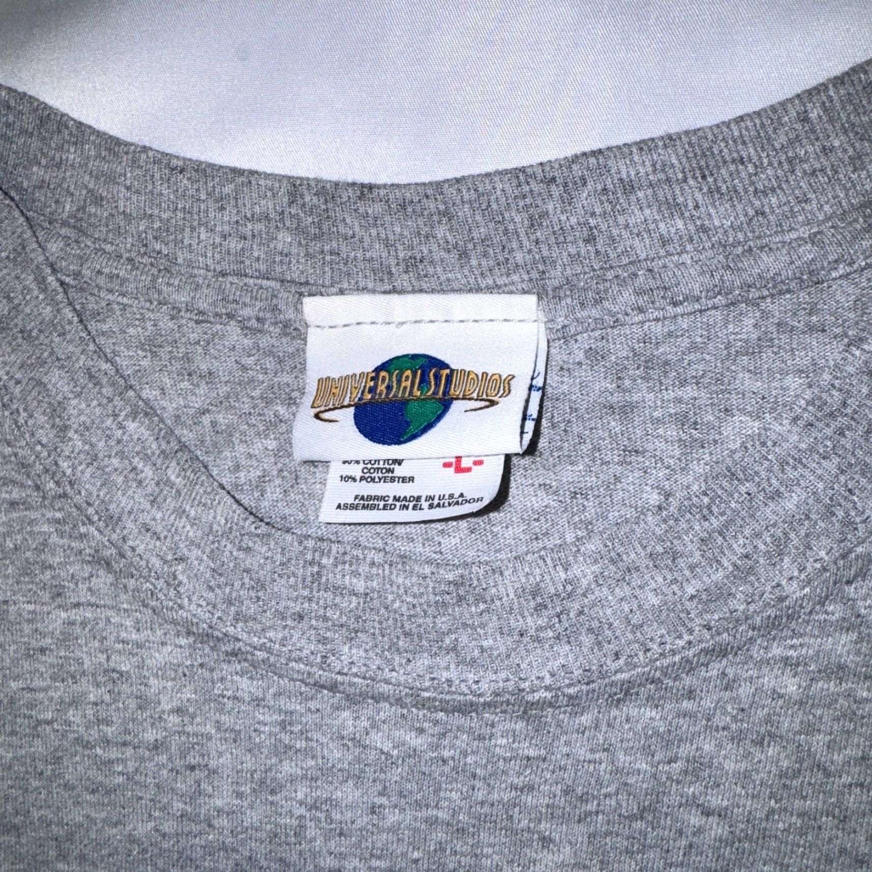 Vintage VINTAGE Universal Studios Florida USA Flag GEL Graphic Gray T-Shirt - L Size US L / EU 52-54 / 3 - 2 Thumbnail