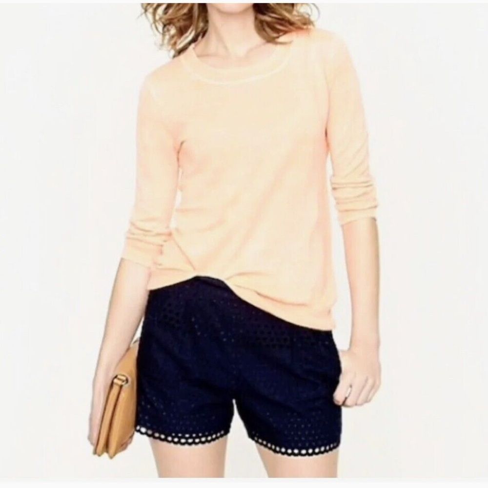 J.Crew J.Crew size 6 blue lace shorts, side pocket side zipper Size 28" / US 6 / IT 42 - 1 Thumbnail