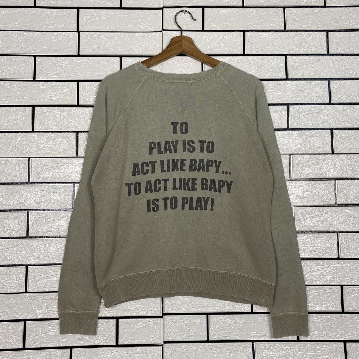 Bape 📌Vintage Cropped Sweatshirt Bathing Ape Big Logo Size M / US 6-8 / IT 42-44 - 9 Thumbnail