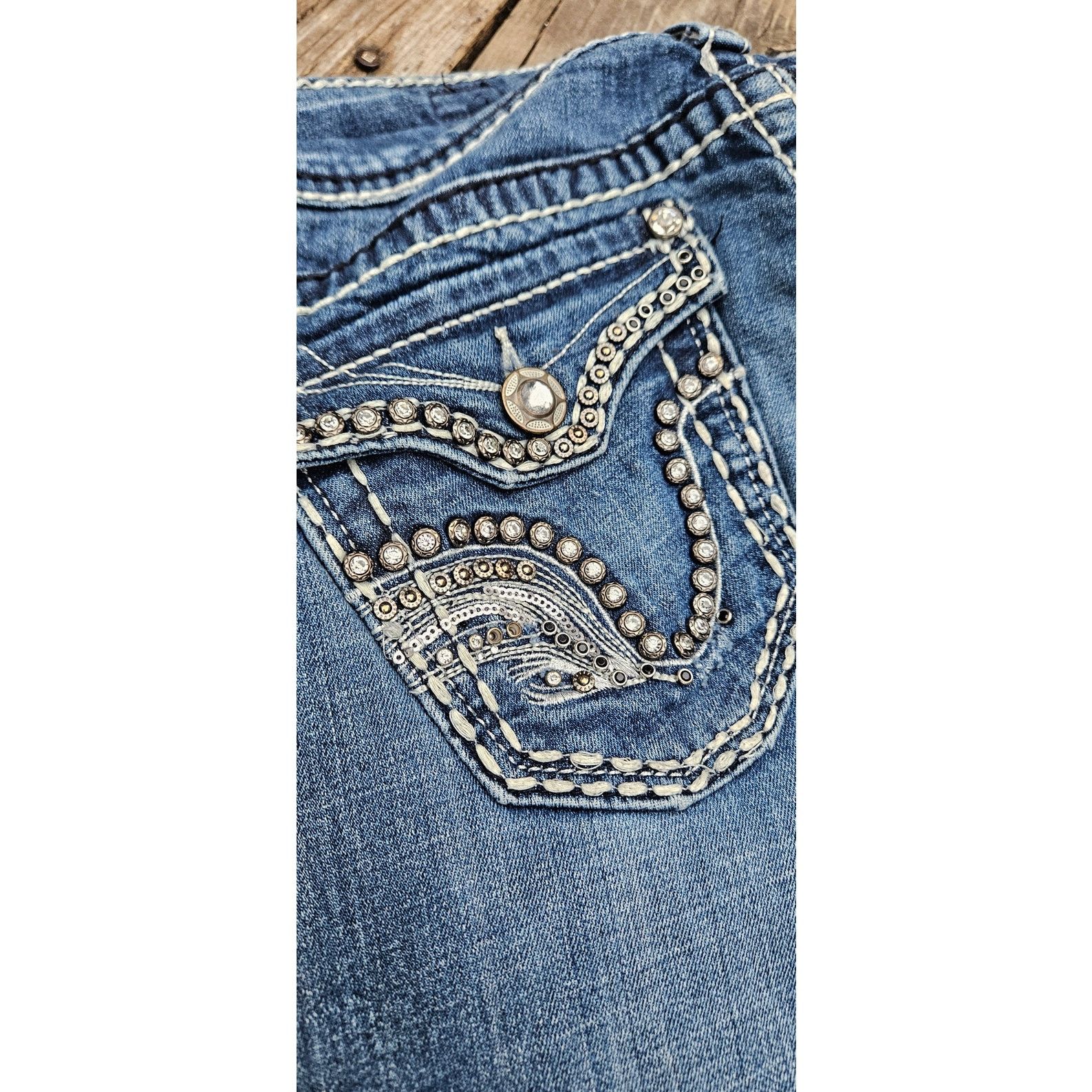 & Other Stories Back to School Jeans, Studded Pocket Studio5, Boot 5 x 33 Size 27" / US 4 / IT 40 - 9 Thumbnail