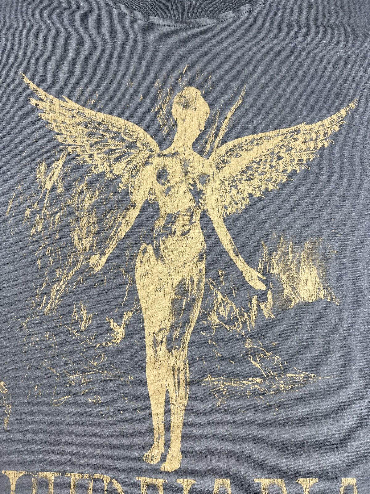 Band Tees Vintage Nirvana In Utero Logo T Shirt Mens XL Gray Size US XL / EU 56 / 4 - 5 Thumbnail