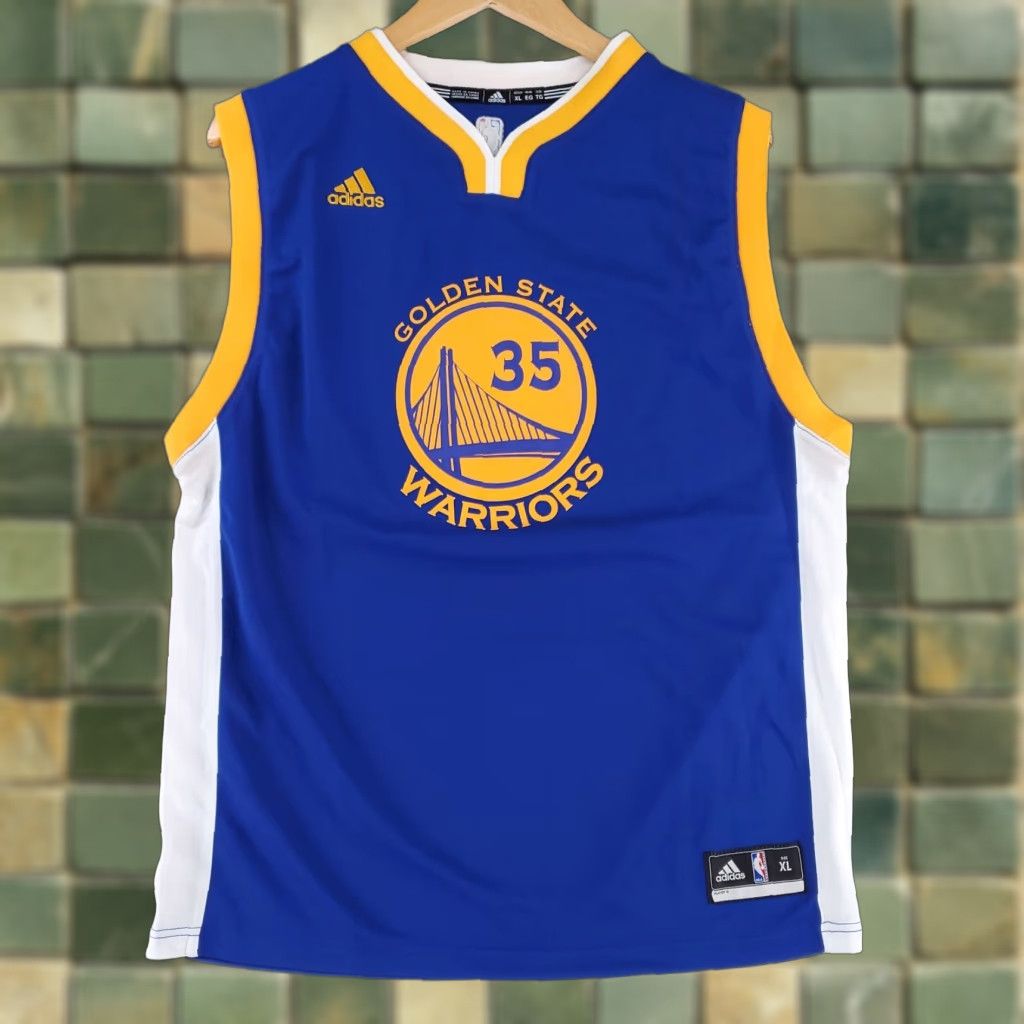 Adidas Adidas Kevin Durant NBA Warriors Jersey Mens XL Tank Blue Size US XL / EU 56 / 4 - 1 Thumbnail