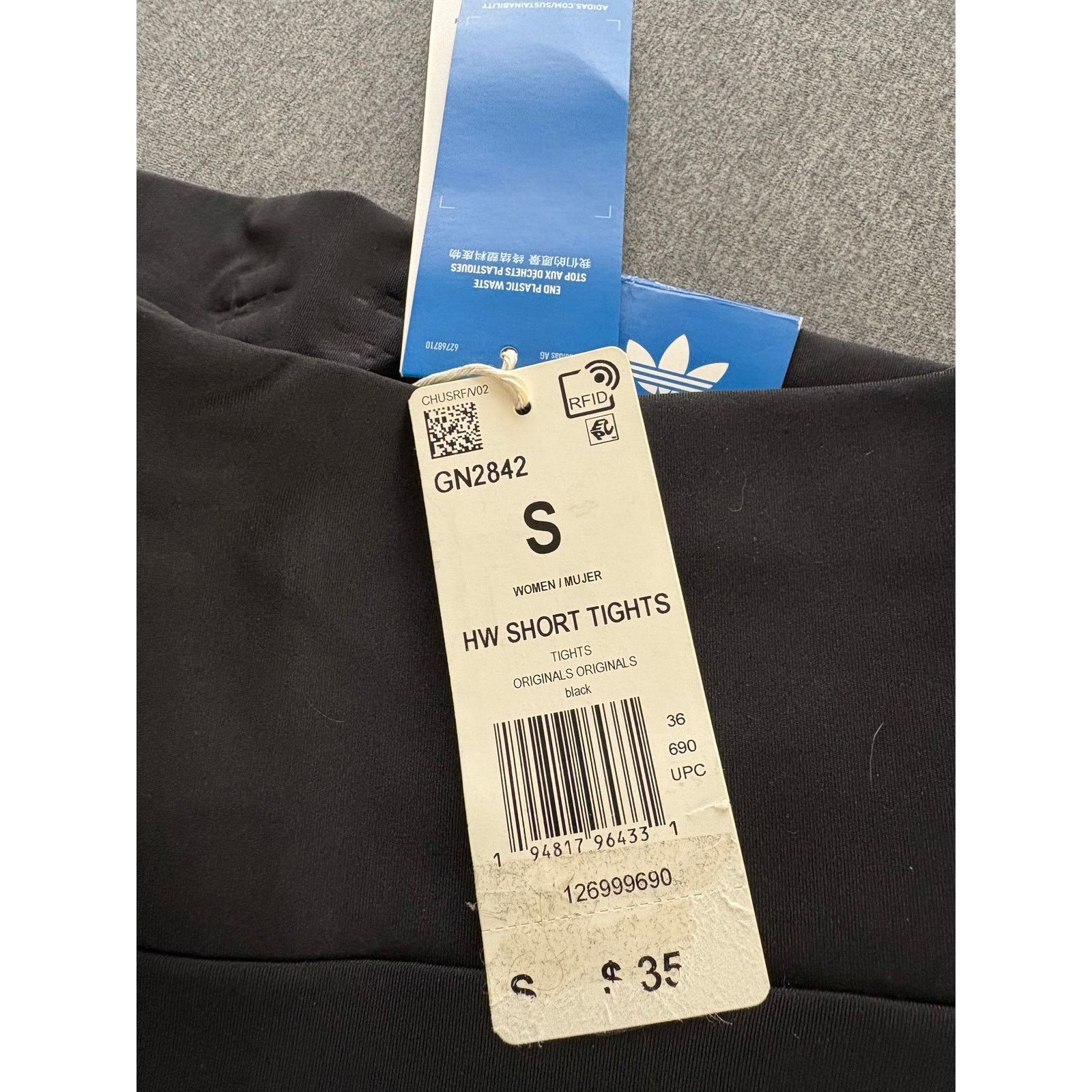 Adidas adidas | High Rise Originals Biker Shorts | NWT | Small Size 22" - 3 Thumbnail
