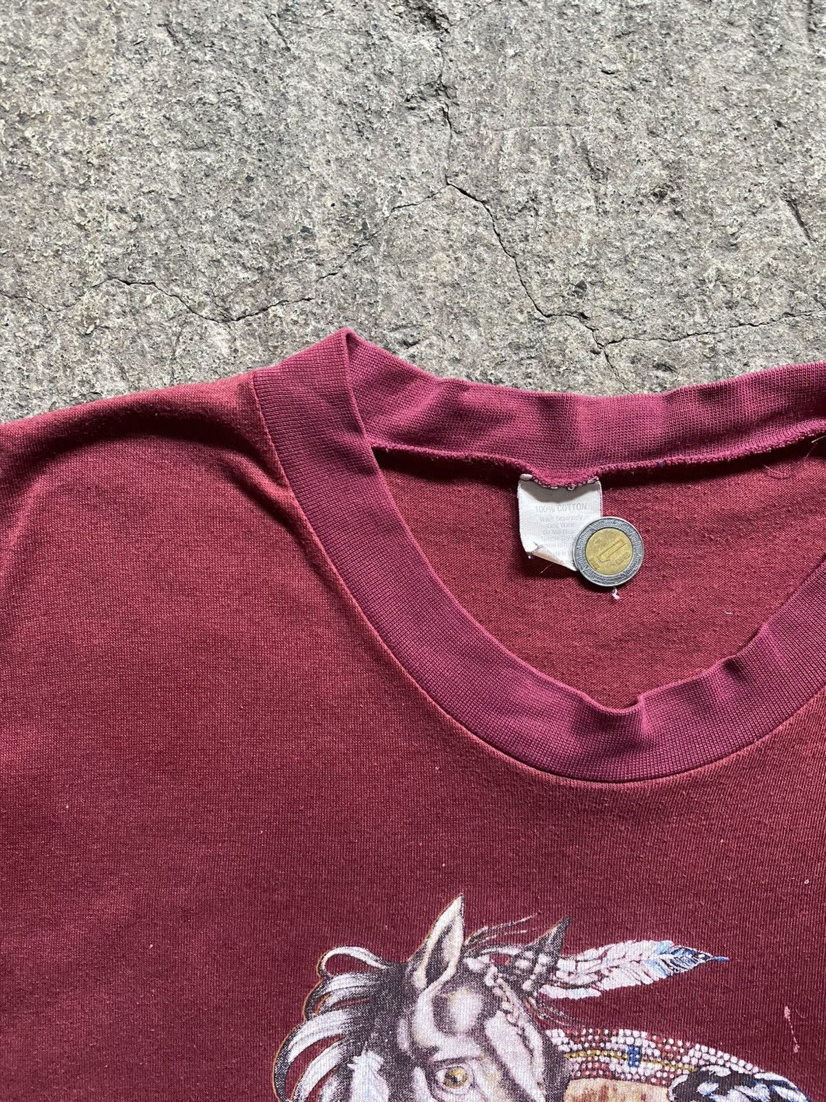 Vintage Vintage T-shirt 80s Size US L / EU 52-54 / 3 - 2 Thumbnail