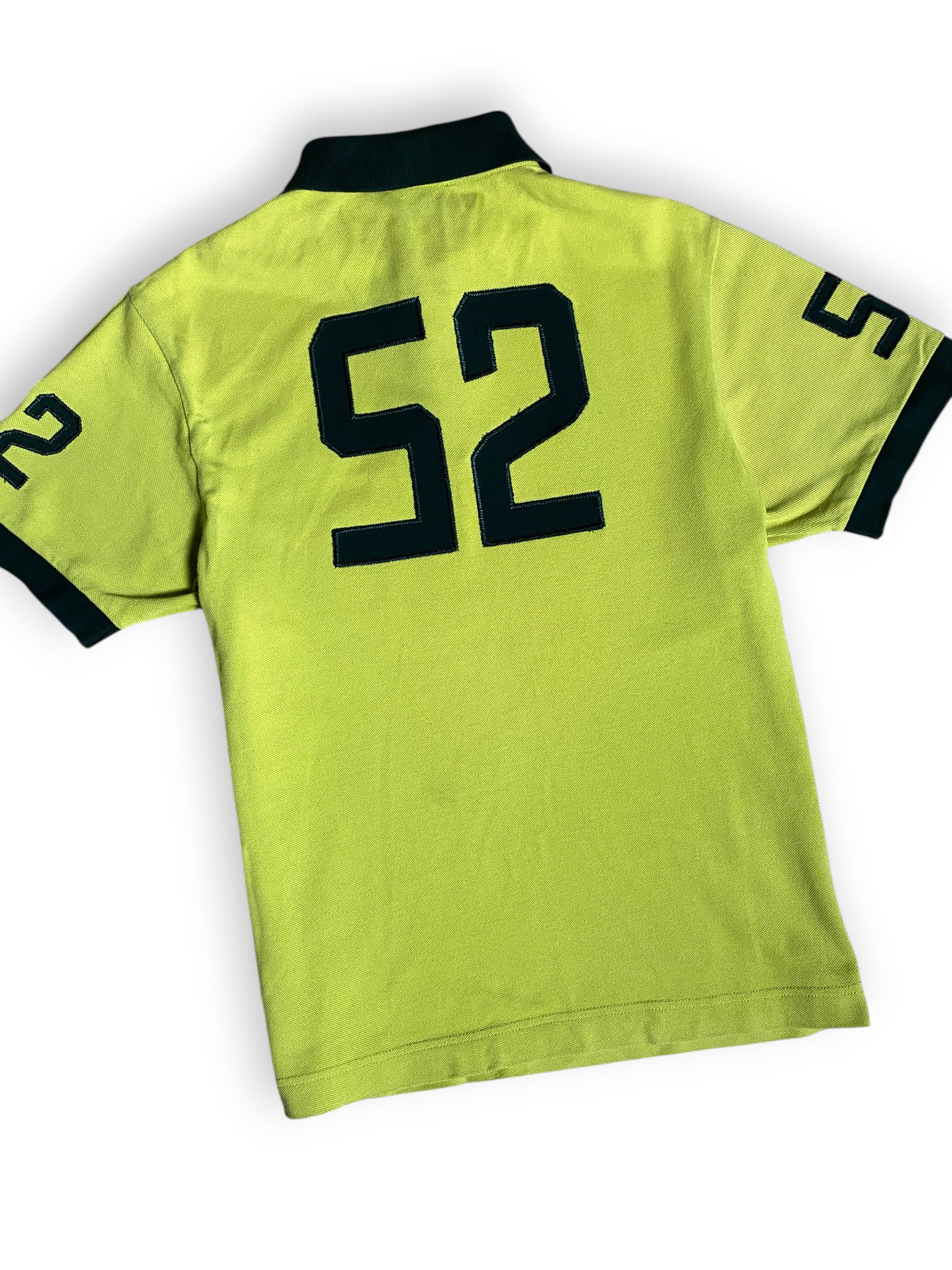Moncler Moncler Polo Shirt Lime Green 52 Big Logo Patch Tee T-Shirt Size US M / EU 48-50 / 2 - 8 Thumbnail