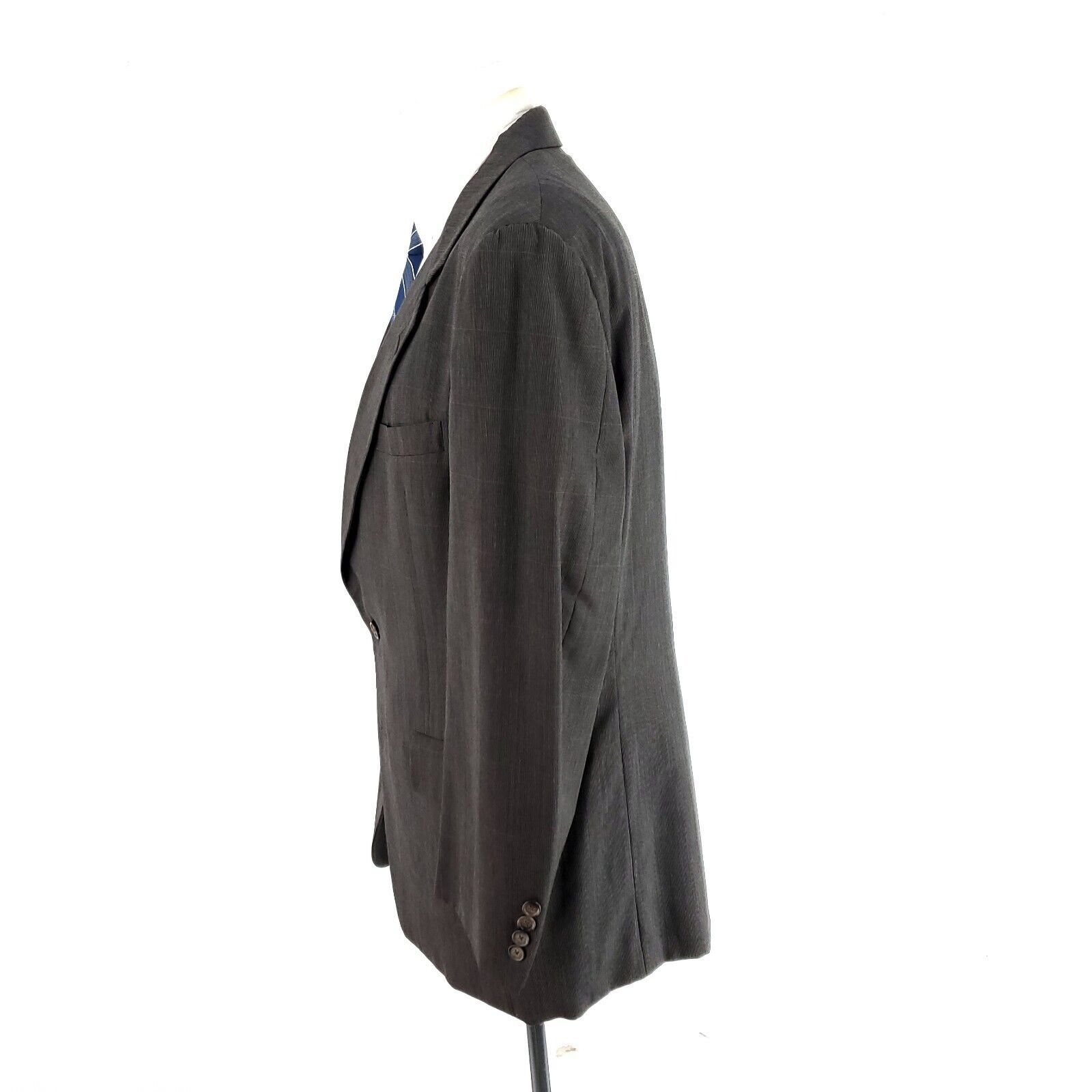 Hart Schaffner Marx Hart Schaffner Marx Wool 2 Button Blazer 40R Gray W/ Multi C Size 40R - 4 Thumbnail