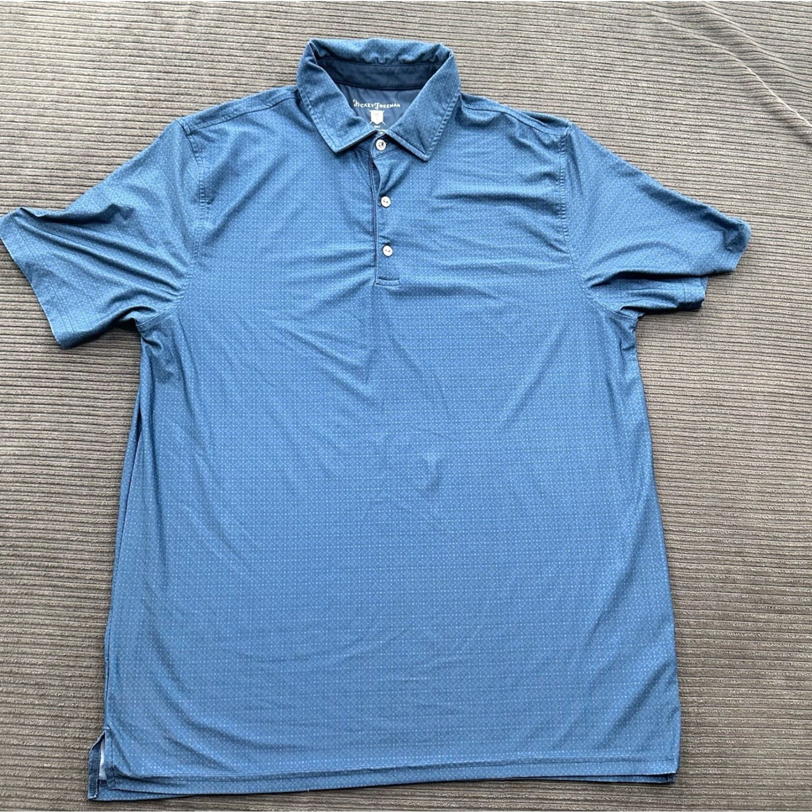 Vintage Hickey Freeman Polo Shirt Men L Blue Geometric Print Golf Outdoors Shirt Polo L Blue Geometric Print Golf Outdoors Mens Size US L / EU 52-54 / 3 - 2 Thumbnail