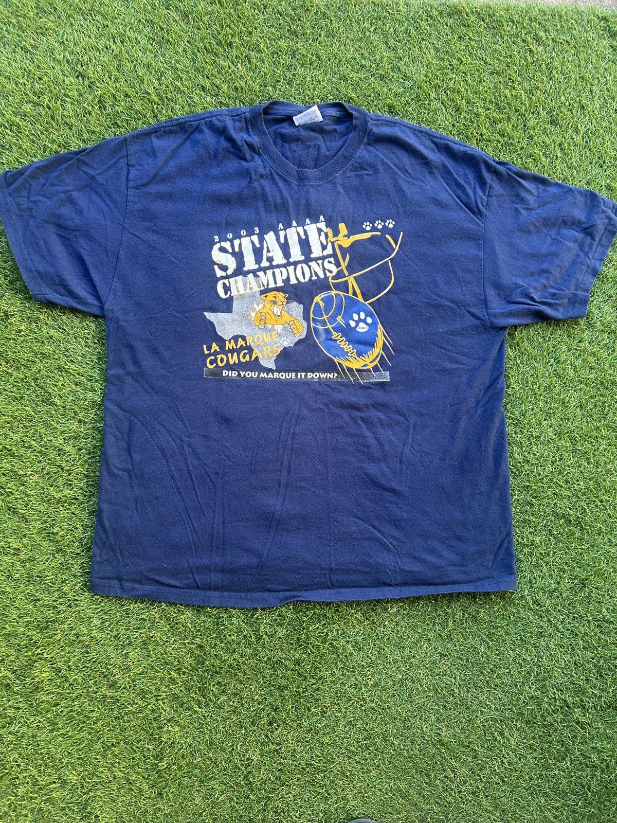 Vintage Vintage 2003 Texas State Champions Football T-Shirt Size US XL / EU 56 / 4 - 1 Thumbnail