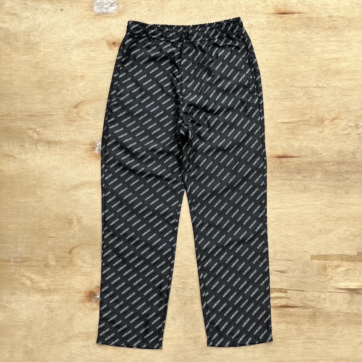 Ambush Design AMBUSH RELAXED PANTS JAPANESE BRAND BLACK MONOGRAM Size US 30 / EU 46 - 1 Thumbnail