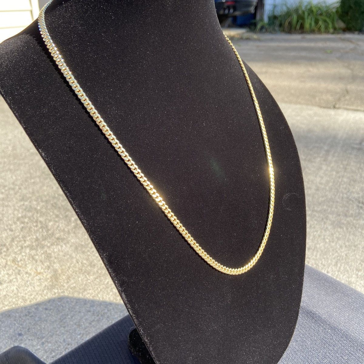 Jewelry Gold Chain Miami Cuban Necklace 24in 4mm 925 Italy Size ONE SIZE - 2 Thumbnail