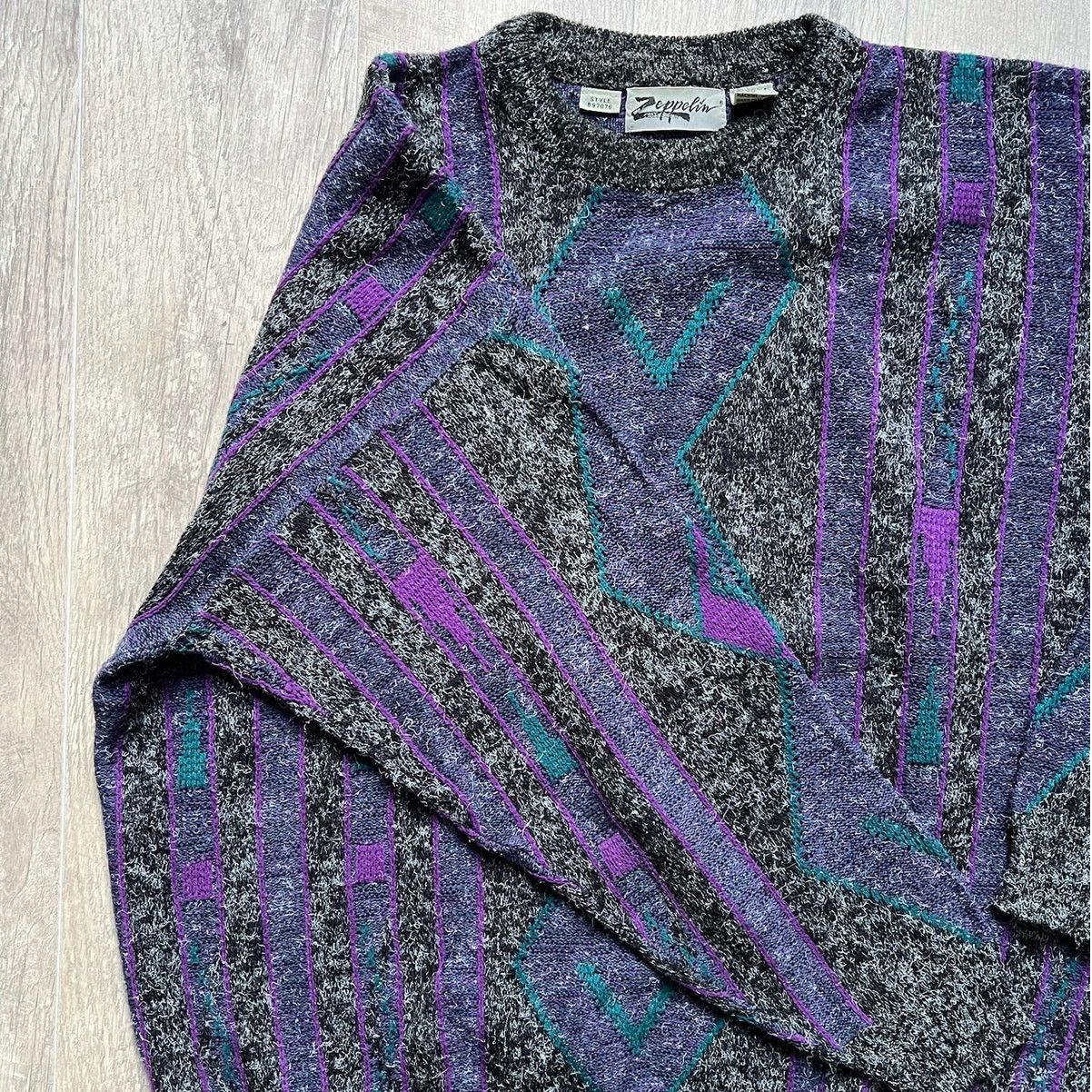 Urban Outfitters Vintage Purple Zeppelin Sweater Size US XXL / EU 58 / 5 - 3 Thumbnail