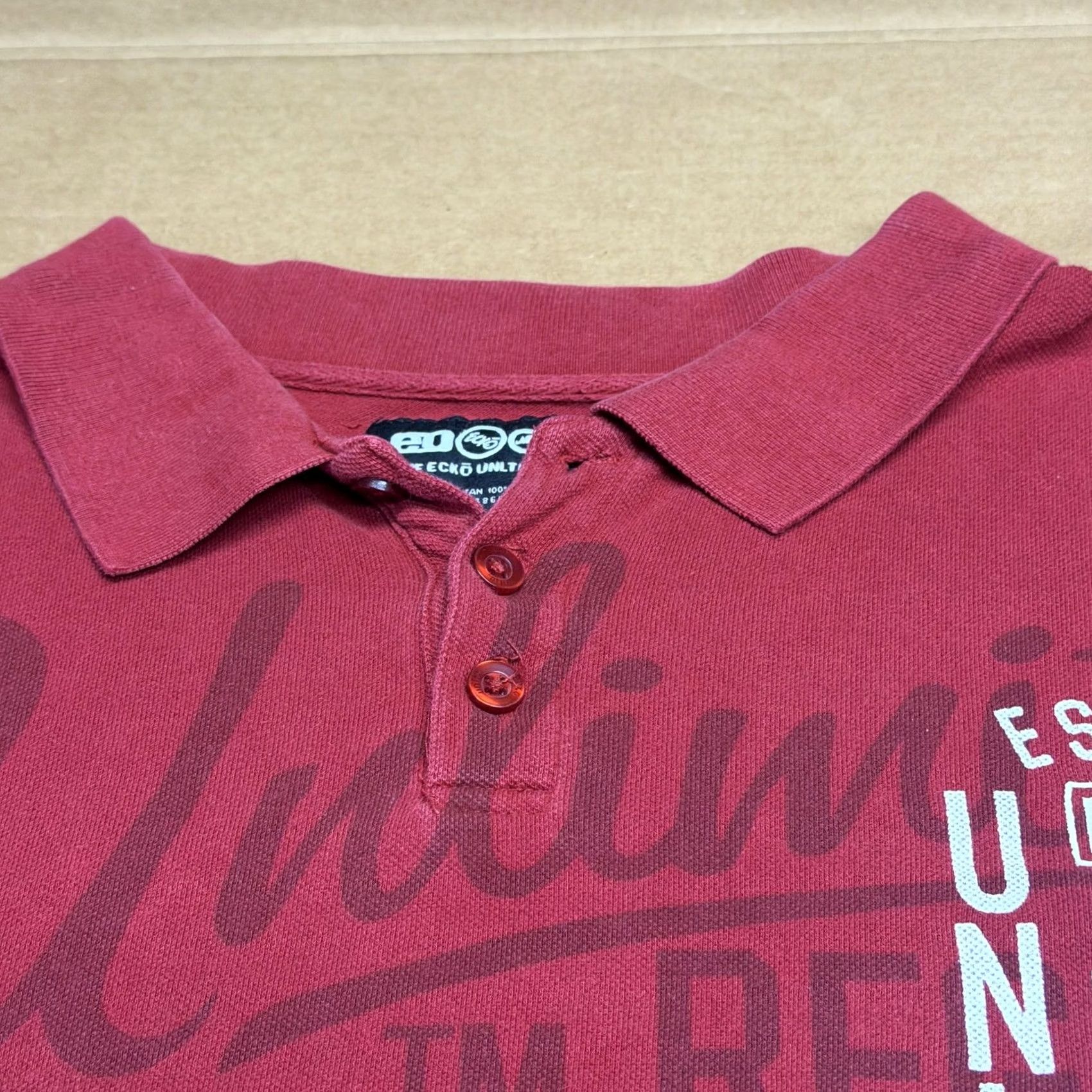 Ecko Unltd. Ecko Unltd Polo Shirt Mens Big 4X Red Graphic Print Logo Short Sleeve Casual Streetwear Polo Shirt Mens Big 4X Red Size US XXL / EU 58 / 5 - 6 Thumbnail
