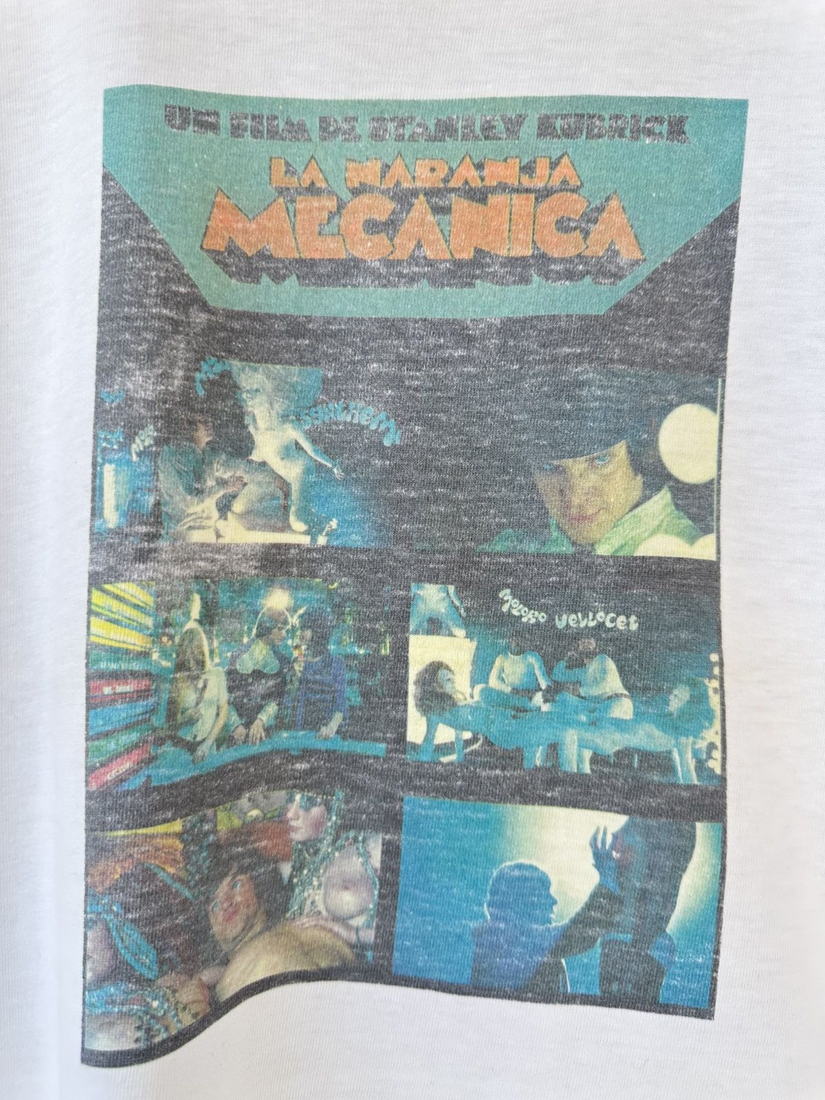 Vintage Vintage 90s Clockwork Orange Promo Movie Tee Size US M / EU 48-50 / 2 - 2 Thumbnail