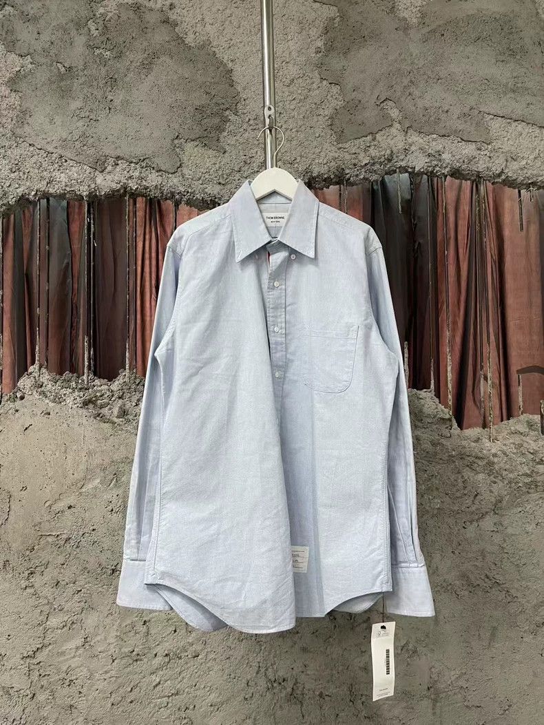 Thom Browne Thom Browne Blue Casual Shirt-dmc Size US M / EU 48-50 / 2 - 1 Thumbnail