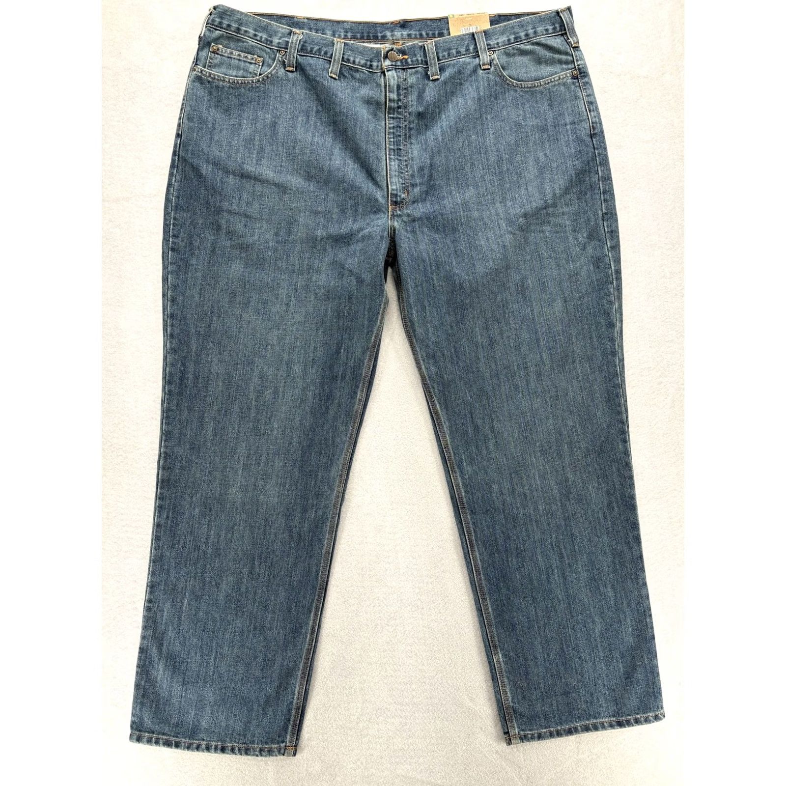 Carhartt VINTAGE Carhartt Holter Jeans Mens 50x32 Blue Medium Wash Relaxed Straight Denim NWT Size US 34 / EU 50 - 2 Thumbnail