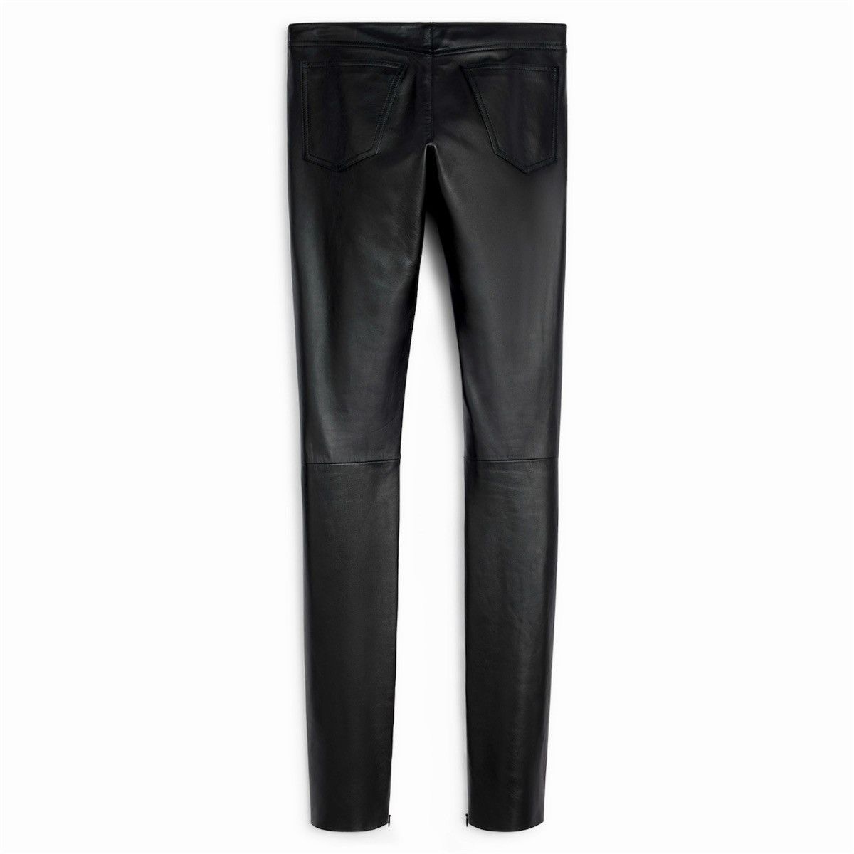 Celine 2G410136W.38NO Skinny Jeans with Side Snap Buttons in Lambsk Size 26" / US 2 / IT 38 - 4 Thumbnail