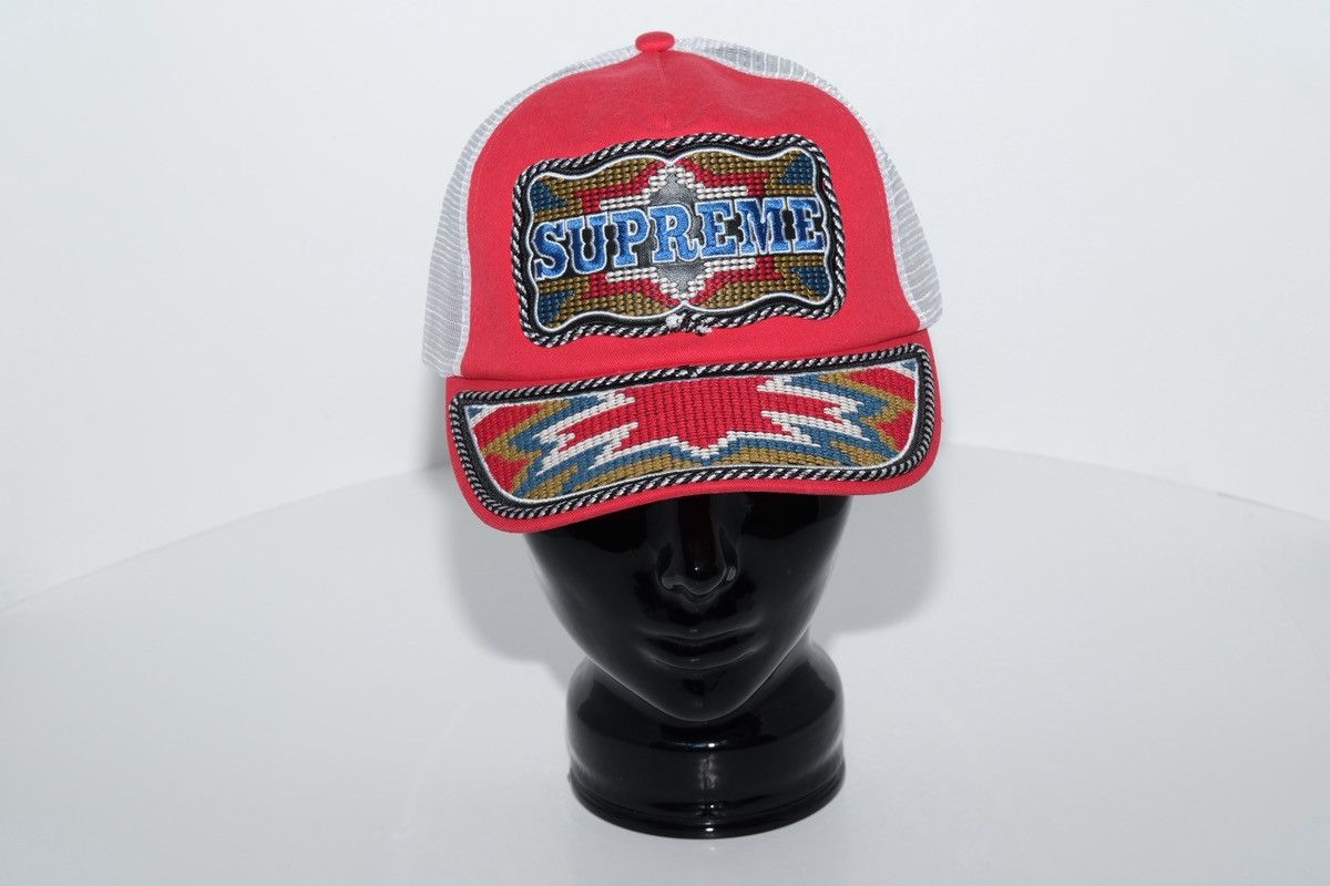 Supreme Supreme Western Embroidered Mesh Back 5-Panel Red Brand New Size ONE SIZE - 1 Thumbnail