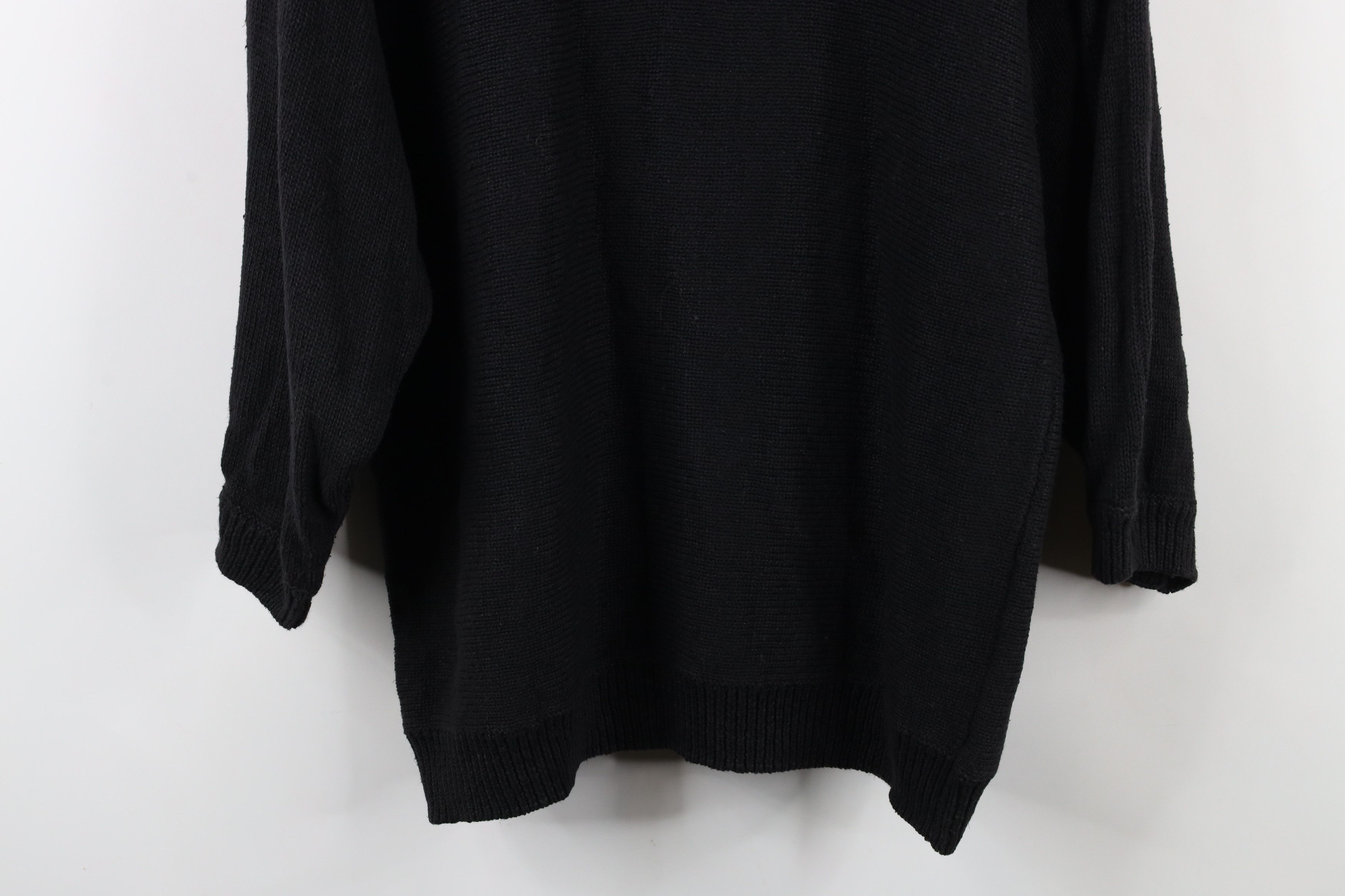 Vintage Deadstock Vintage 90s Streetwear Sequin Knit Sweater Black Size 3XL / US 20-22 - 14 Thumbnail